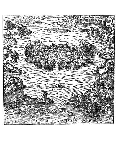 The capture of the Fort of Villegagnon by Andre Thevet